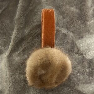 Real fur earmuffs vintage